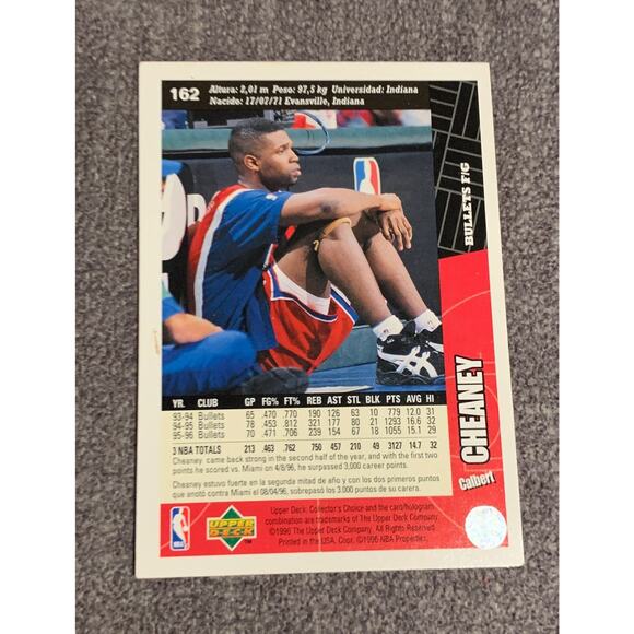 NBA Collectable Cheaney Card - Picture 2 of 2